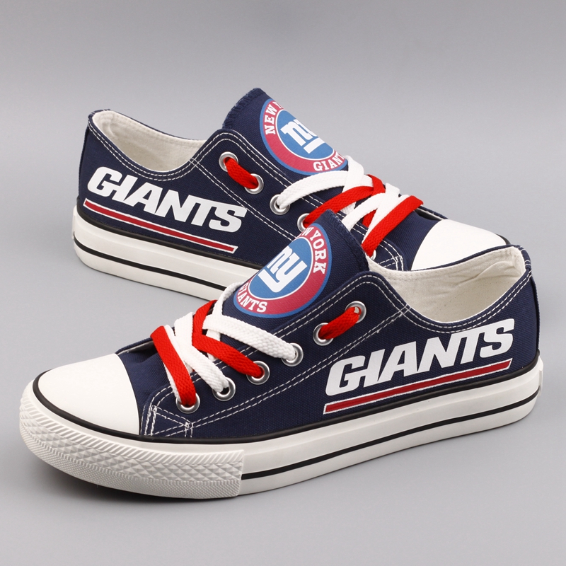 Women's NFL New York Giants Repeat Print Low Top Sneakers 001